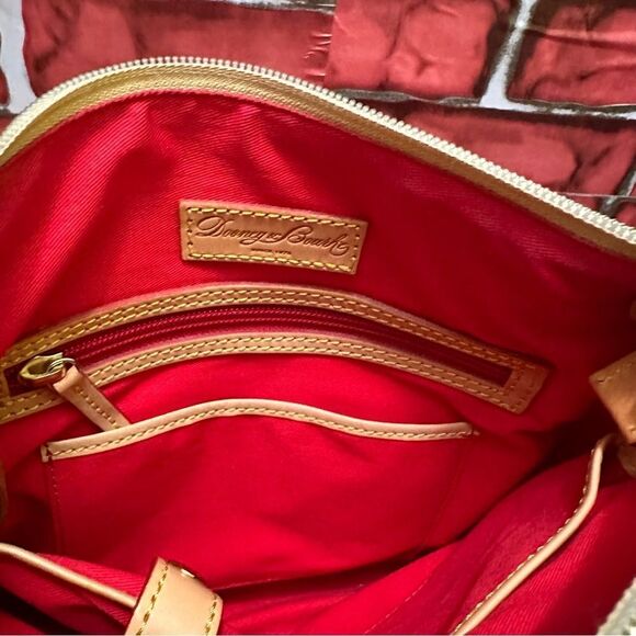 DOONEY & BOURKE Leather Chevron Striped Crossbody Bag - Picture 5 of 16